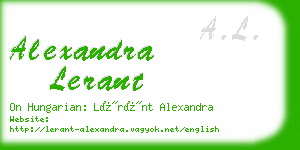 alexandra lerant business card